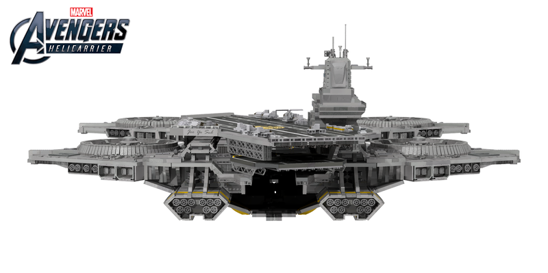 Illustration for article titled It Takes Over 22,000 Bricks Build A LEGO Avengers' Helicarrier